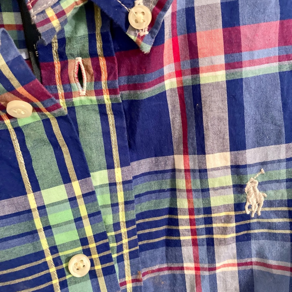 NWOT Ralph Lauren plaid button down shirt 4T